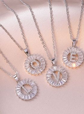 项链女 网红欧美时尚跨境饰品LOVE英文字母项链英语字母简约项链