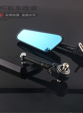 凯旋摩托车1050 SpeedTwin T100改装CNC铝合金手把后视镜反光镜