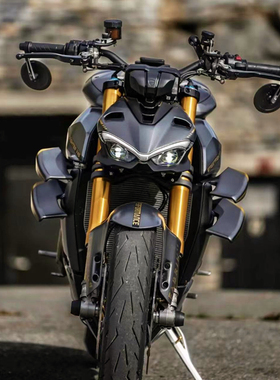 适用22款杜卡迪Panigale V4 SP2/V4 R改装大视野手把镜车把端子镜