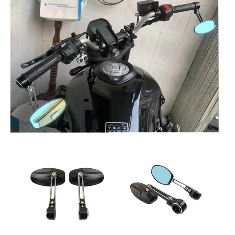 适用于凯旋Triumph Bonneville BOBBER改装车把后视镜 手把反光镜
