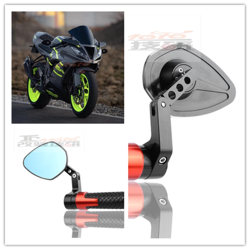 适用川崎忍者NINJA650 ninja400 ZH2改装车把后视镜 R3手把反光镜