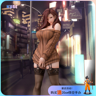 kube酷比二次元织田non九条诗穗性感毛衣装成人美少女手办26cm高