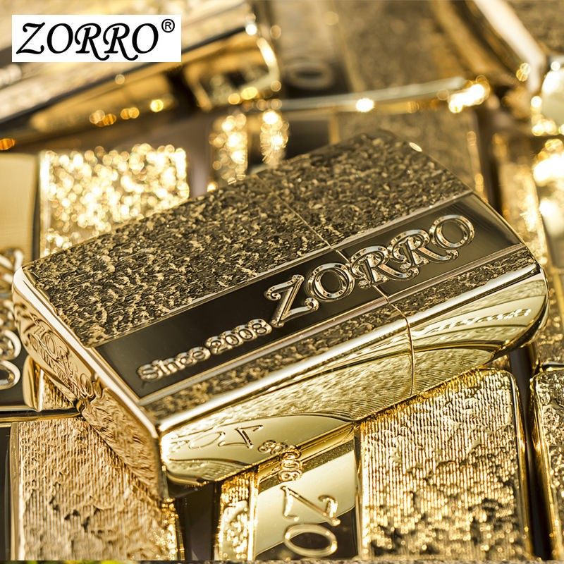 纯铜ZORRO佐罗煤油防风打火机 精雕富豪风华个性复古时尚煤油机男