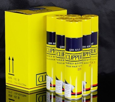 原装CLIPPER可利福打火机充气专用通用型高纯度丁烷气体300ML