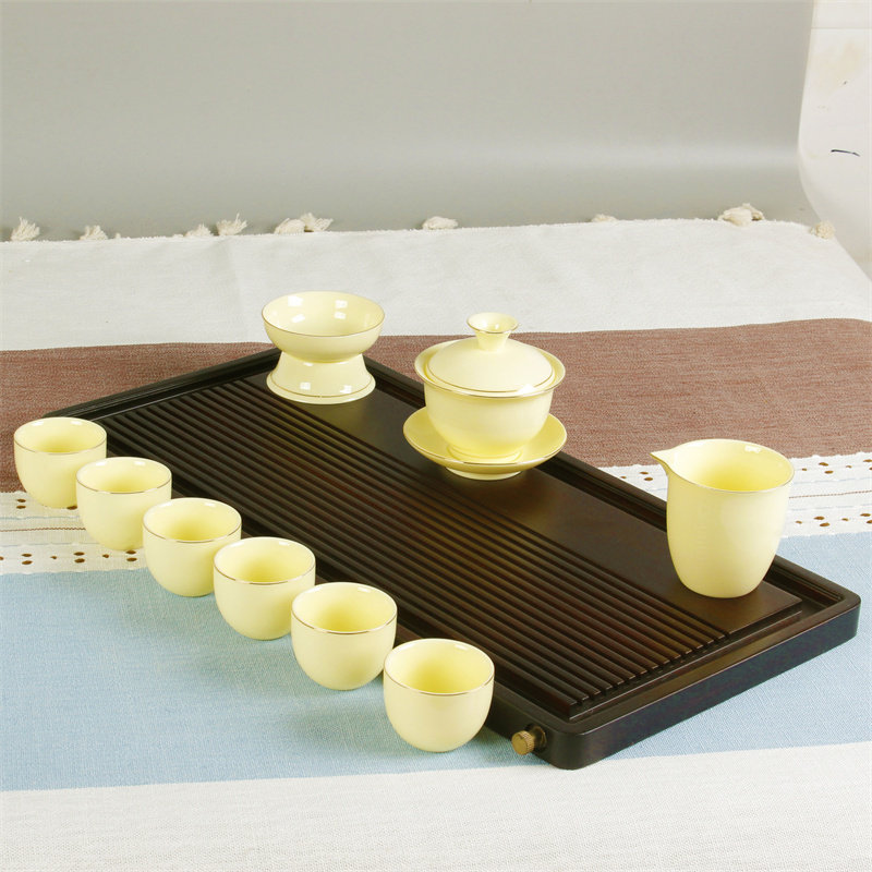 羊脂玉白瓷茶具套装功夫茶杯家用客厅办公室会客德化泡茶陶瓷盖碗,餐饮具,功夫茶具,淘宝优惠券,粉丝福利购,淘宝优惠卷