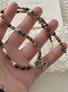 眼观S925银新中式风国风高级感做旧摇摇马吊坠个性可爱精致感项链