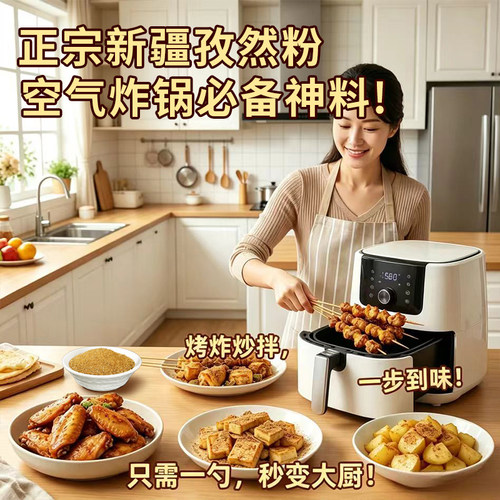 烤艺孜然粉正宗新疆家用炒菜调料烤肉串烤豆腐蔬菜孜然粉中粗颗粒
