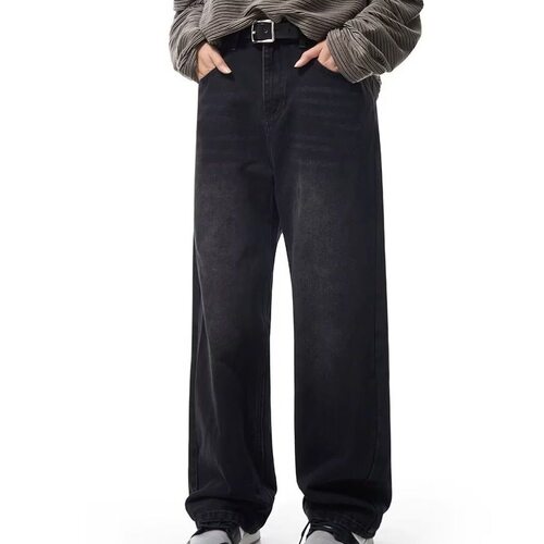 versatile denims pants loose jeans baggy trousers美式复古