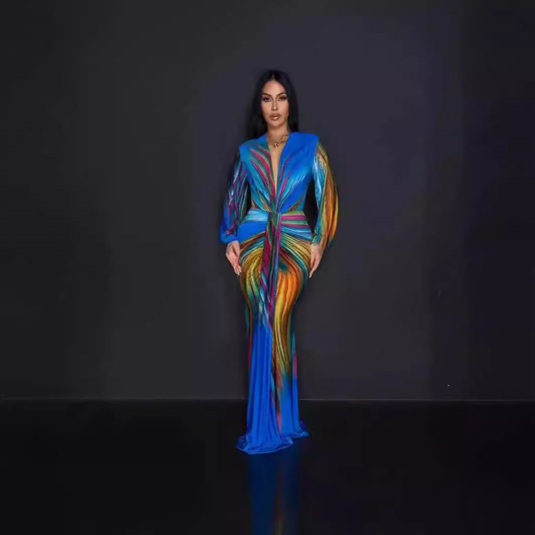 women sexy dress plus size大码女装欧美多彩露肩裹胸连衣裙性感