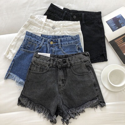 versatile denims pants loose jeans baggy trousers短裤女新款
