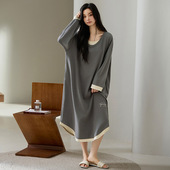 pajama ladies homewear women female睡衣女睡衣女秋冬季 纯棉