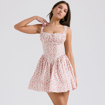 party dress women strapless slim bodycon sundress elegant