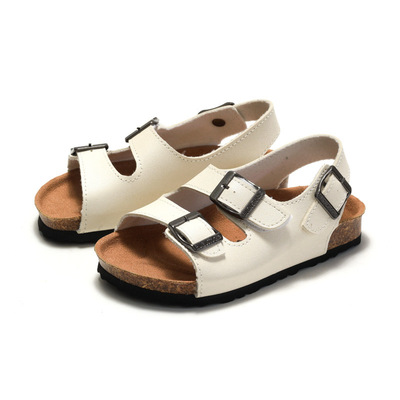 New Cork Sandals Child Footwear Girls Boys Flats Shoes软木