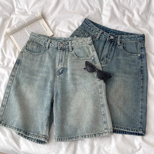 versatile denims pants loose jeans baggy trousers复古做旧