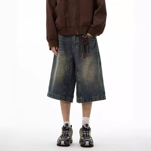 versatile denims pants loose jeans baggy trousers美式感牛仔
