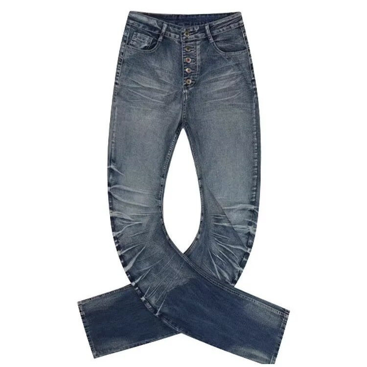 Jeans European American Denim Pants Vintage Trousers跨境美式