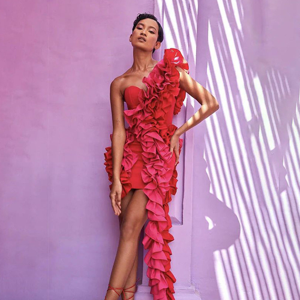 party dress women strapless slim bodycon sundress elegant