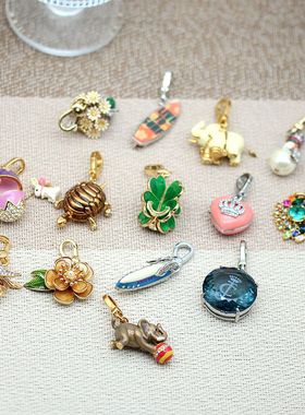 孤品吊坠锆石铜镀金男女通用