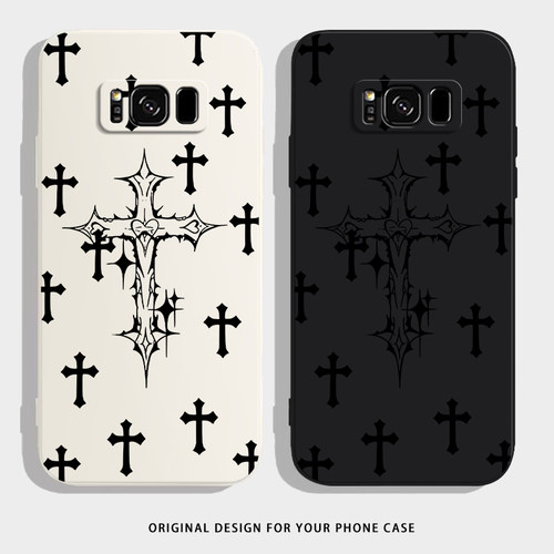 十字架适用于三星S8+手机壳男女新款Galaxy全包防摔Samsung三星S8小众个性简约ins风保护手机套s8plus的外壳