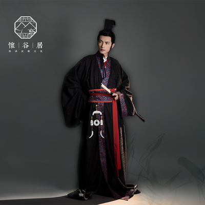 怀谷居汉服直裾曲裾战国袍【天问】复原款马王堆定制秦汉传统秋冬