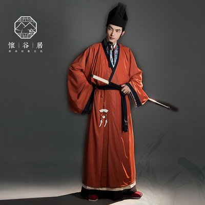 怀谷居汉服直裾曲裾战国袍【武官】复原款马王堆定制秦汉传统秋冬
