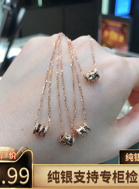 纯银项链小蛮腰18K颈链锁骨链