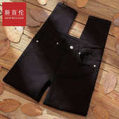 2025新款 新百伦不掉色牛仔裤 高端黑色九分直筒牛仔裤 春季 男潮 男款