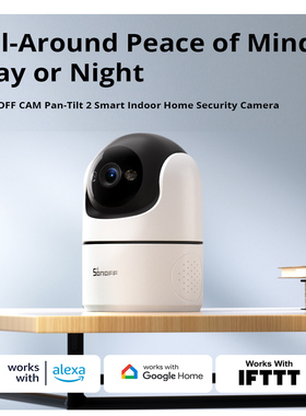 Sonoff CAM-PT2家用网络摄像头1080P支持Alexa Google Home IFTTT