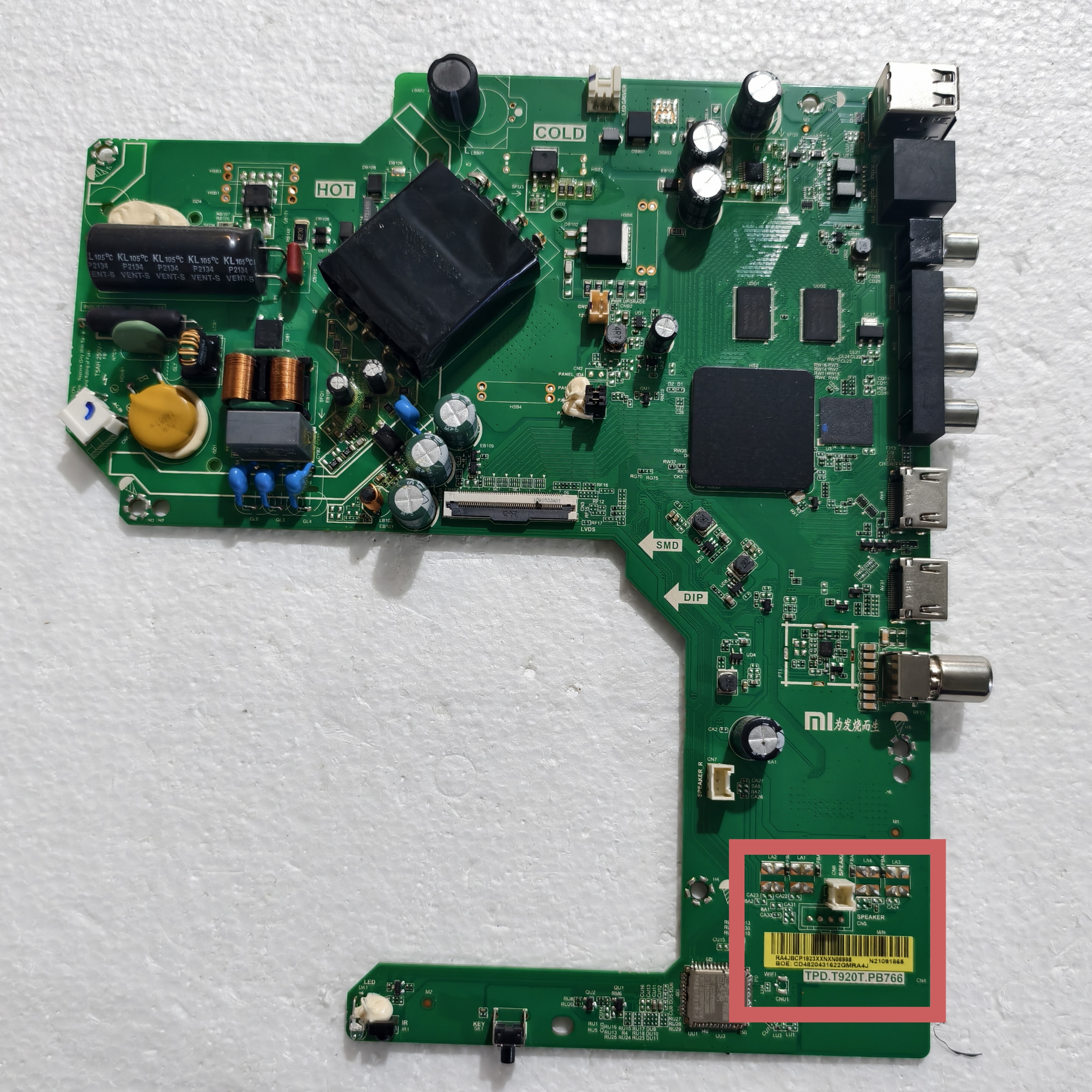 原装红米L43R6-A液晶电视主板TPD.T920T.PB766屏L43R6-A-BOE 测好