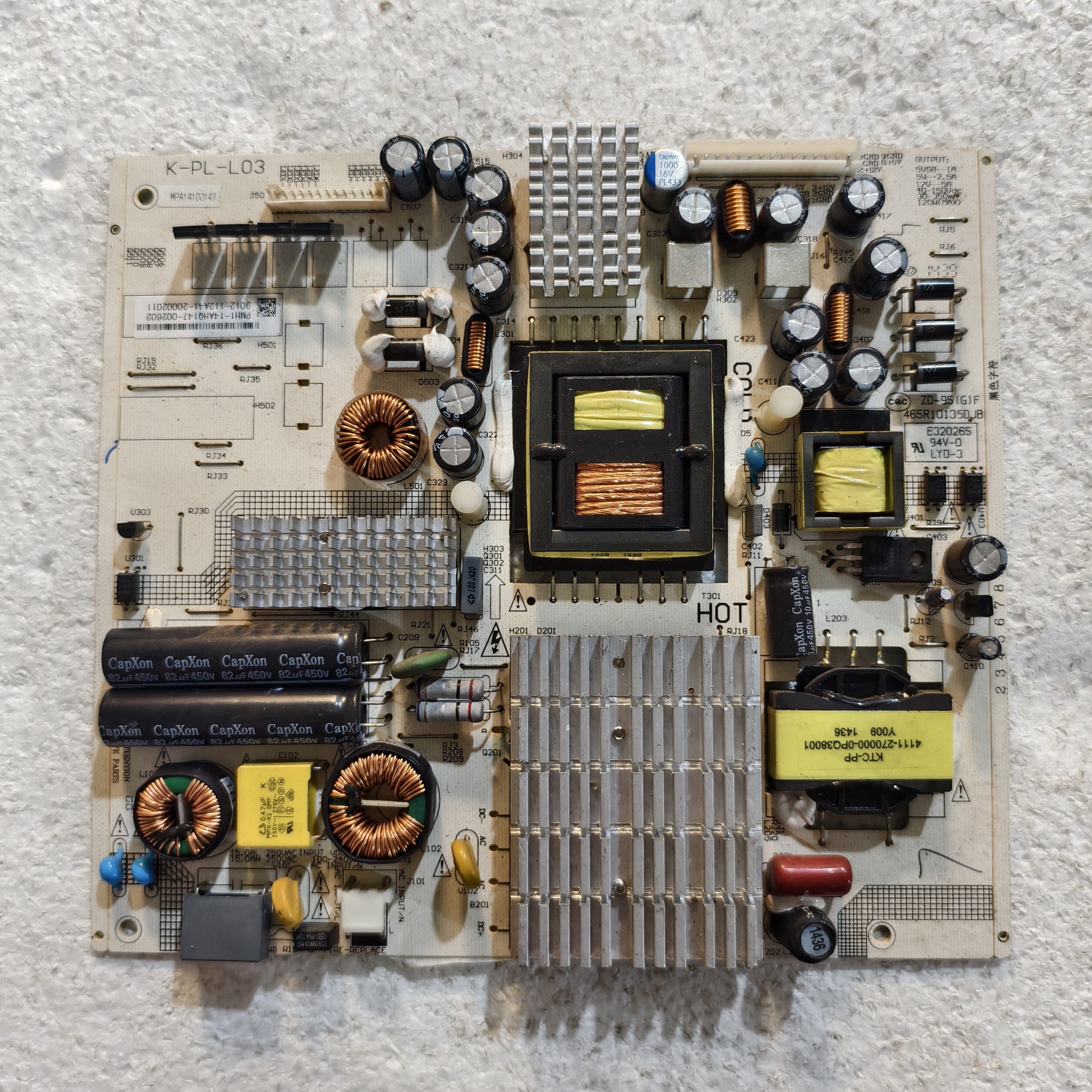 原装TCL LE42D88UD电视机电源板K-PL-L03 465R1013SDJB测试好现货