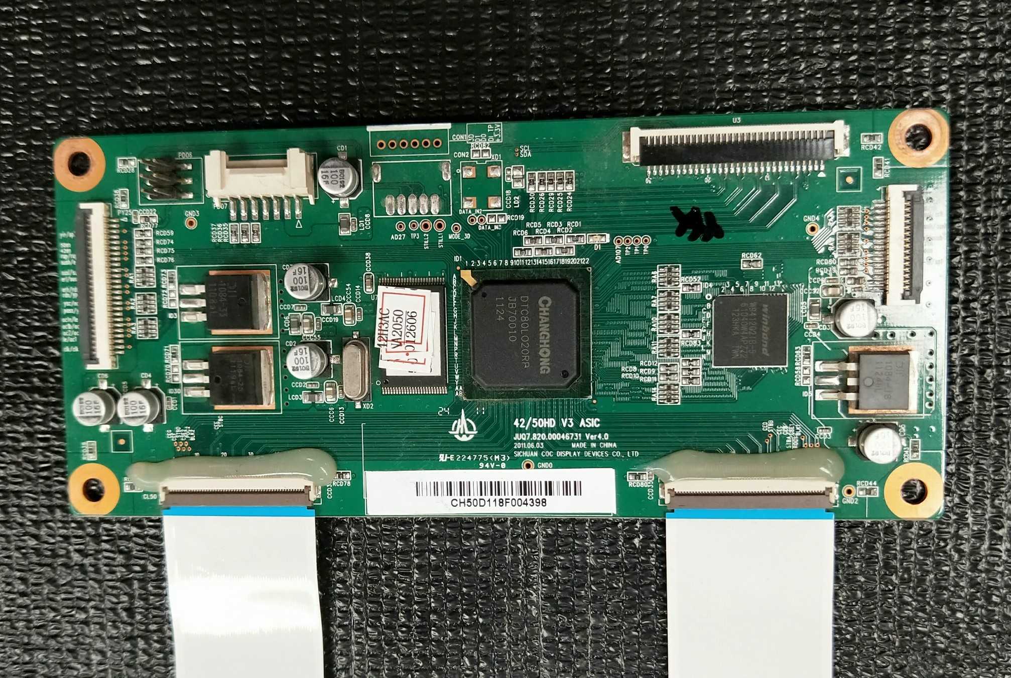 原装长虹PT42638NHDX等离子逻辑板JUQ7.820.00046731 Ver4.0 测好
