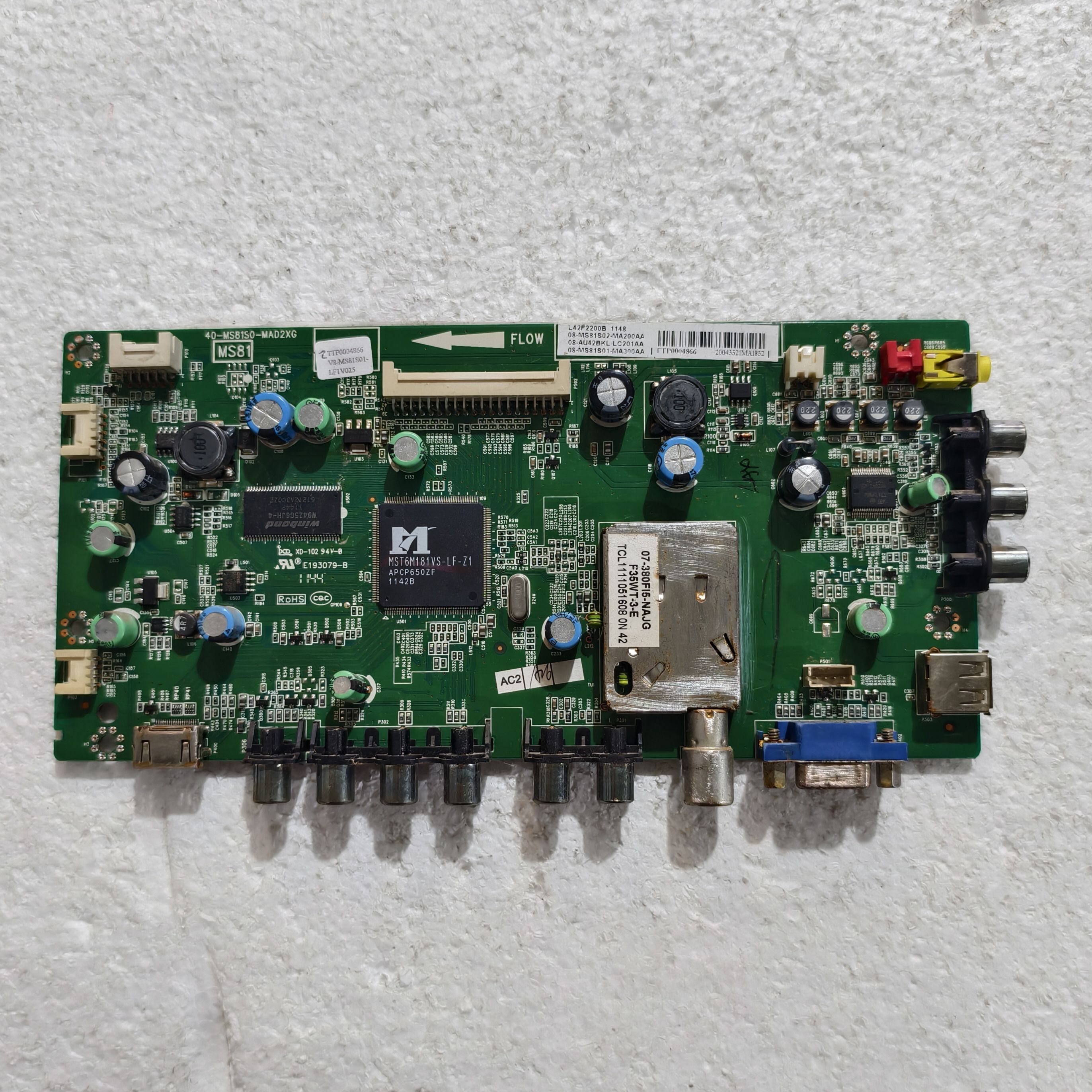 原装TCL L42F2200B电视主板40-MS81S0-MAD2XG 屏LVF420AUBK测试好