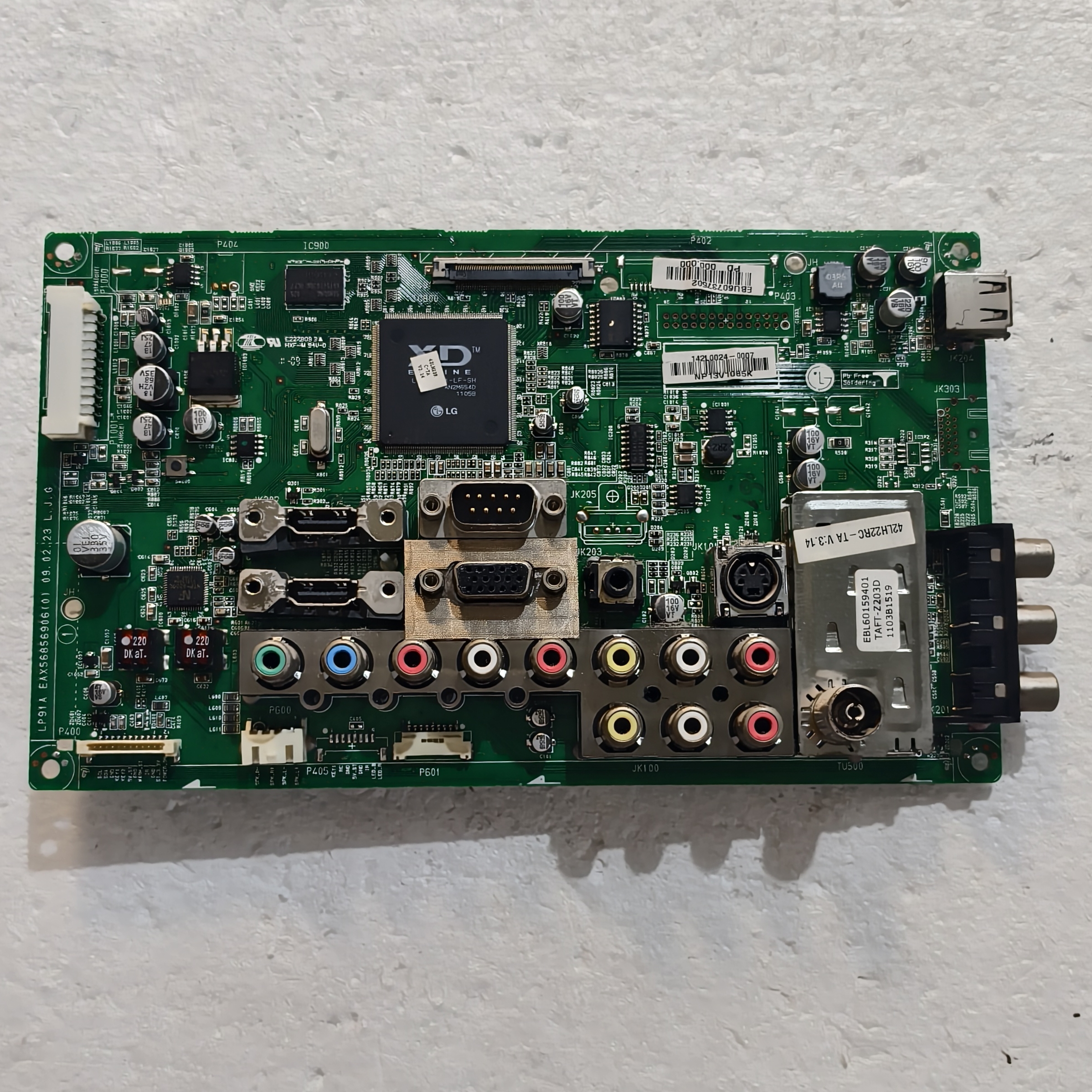 原装LG 42LH22RC-TA电视主板EAX568569060配屏T420HW06 V.0测试好