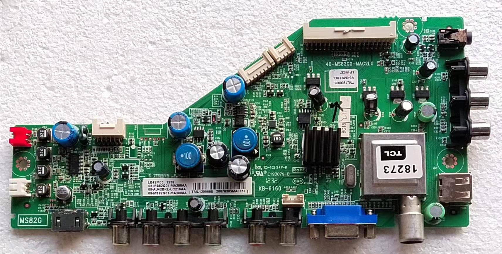 原装TCL L40P20FBD液晶电视主板40-MS82G0-MAC2LG配屏LVF400SSTT