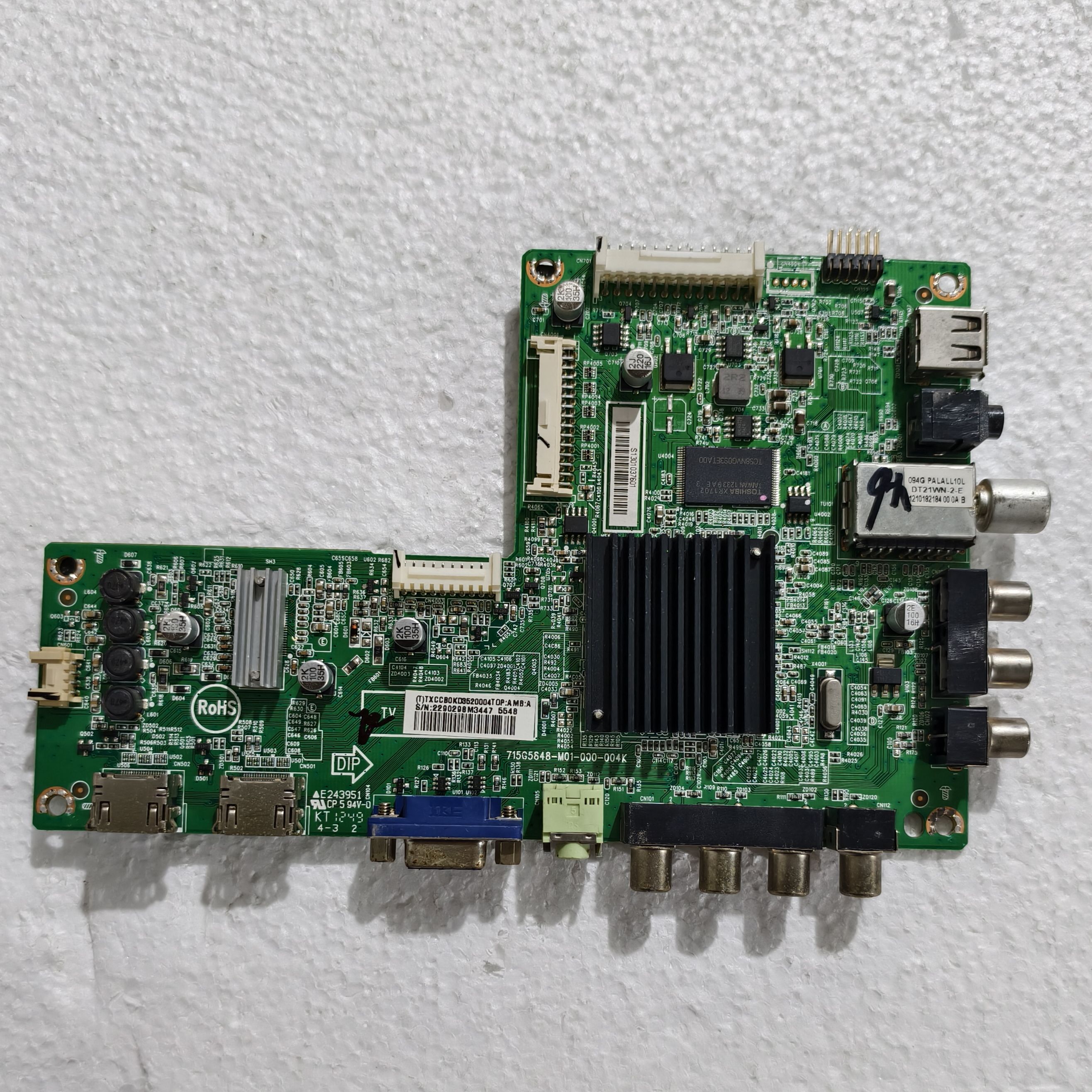 原装海尔46G3000主板715G5848-M01-000-004K屏TPT460H1-WU22 测好