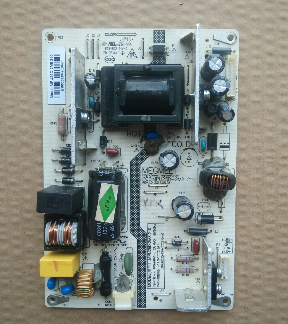 原装长虹LED39C2000i电源板MPU25D-2M8 210实物图 测试完好