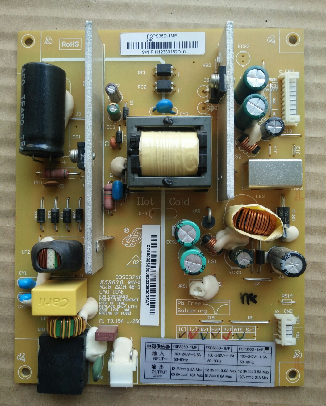 原装长虹LED37B1000C/32液晶电视电源板 3BS0326812GP 测试好现货