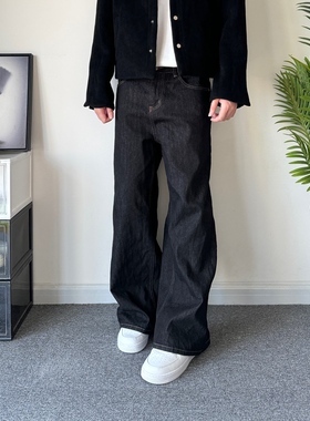 POPLAR CLASSIC 宽松直筒廓形A字赤耳原牛立体剪裁复古牛仔裤长裤
