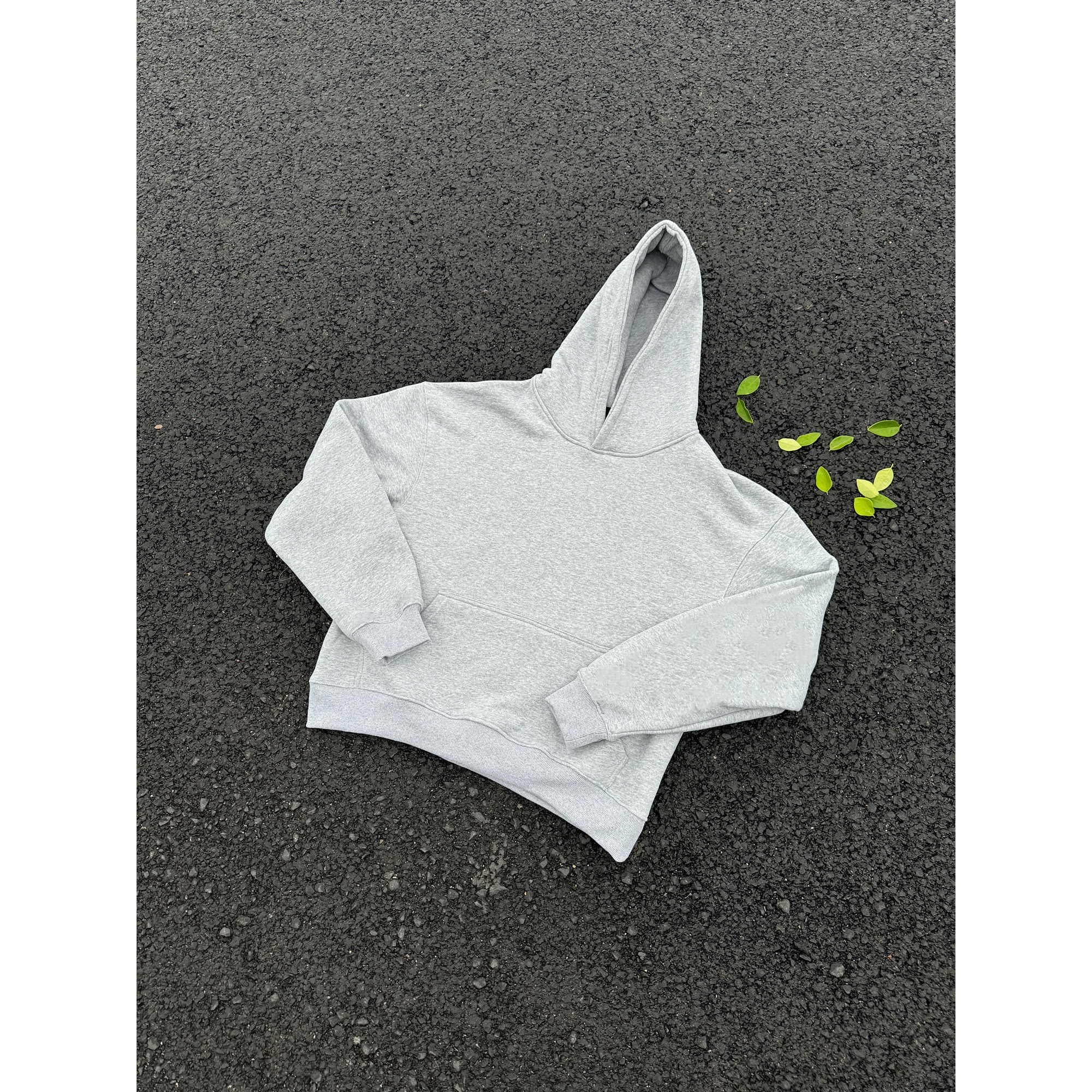 重磅加绒短宽卫衣cleanfit