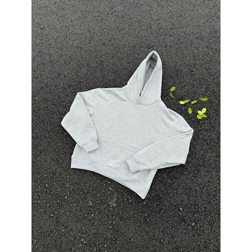 重磅加绒短宽卫衣cleanfit