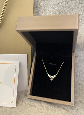S925银镀金锁骨链轻奢礼物