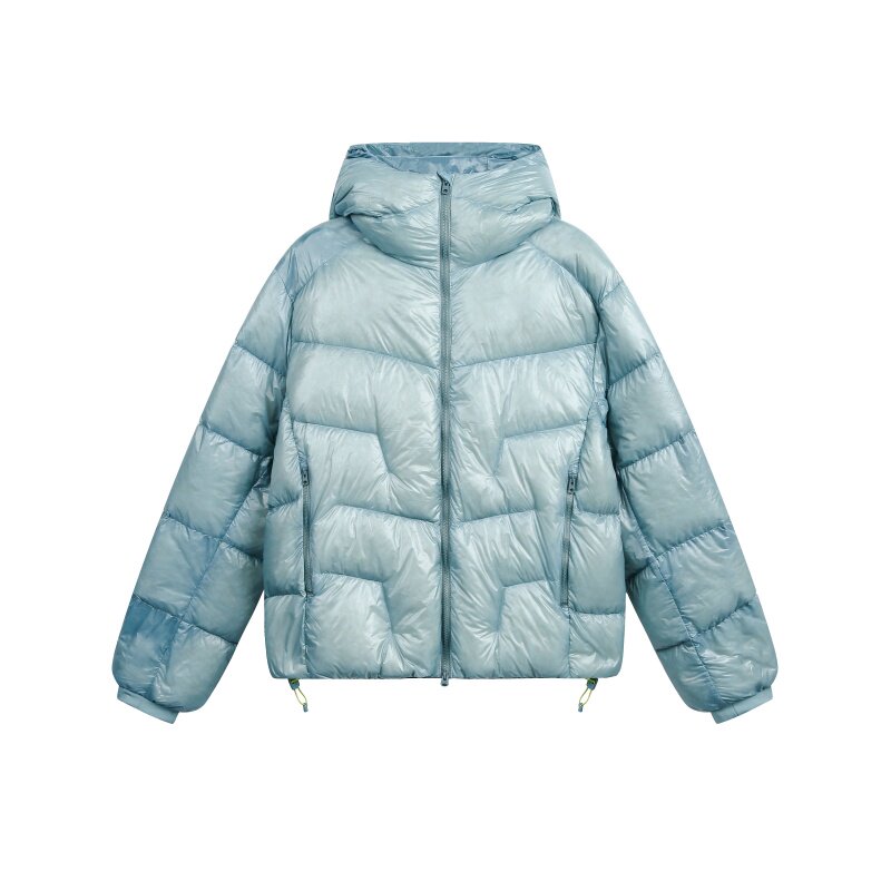 万千少女LULU新款轻薄户外无胆保暖白鸭绒羽绒服女款加厚羽绒外套