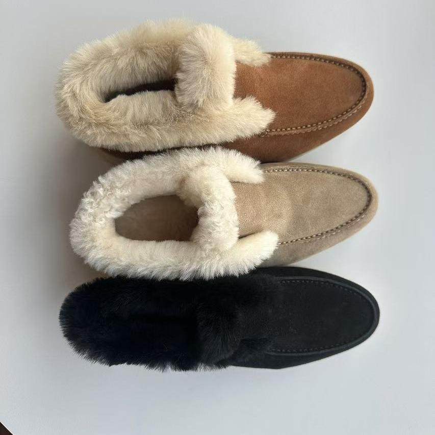 STELLALUNA新款平底圆头保暖