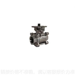 Q611F 304材质软密封 16P型号不锈钢高平台气动内螺纹三片式 球阀