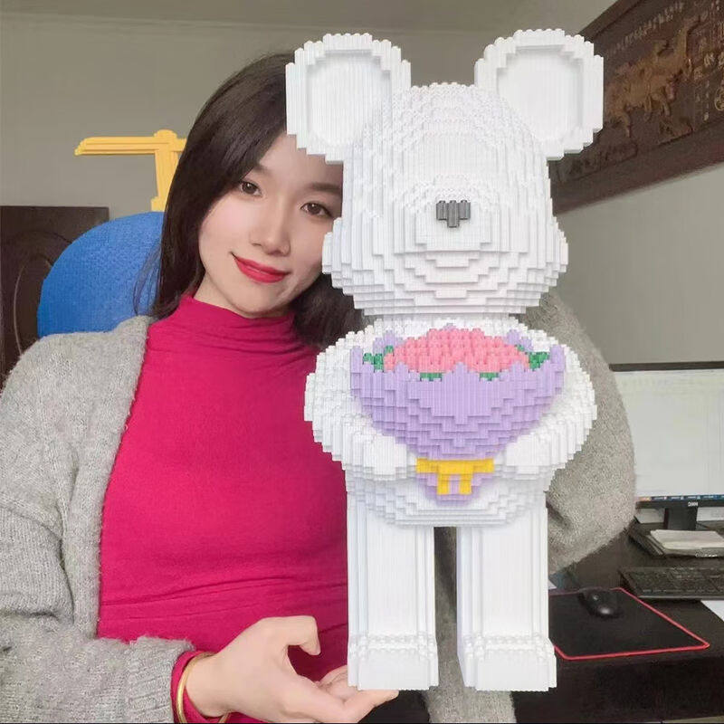 布鲁奇儿童大号暴力熊积木拼装玩具成人高难度拼图模型摆件女生生使用感如何?