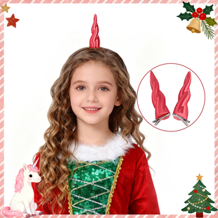 OC福瑞furry发卡配饰道具COSPLAY拍照头饰发夹 独角兽角私设兽装