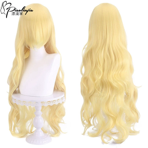 Универсальный парик, волнистая кудрявая челка, косплей, 100см