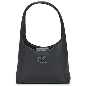 Calvin Klein凯文克莱女包肩背包黑色环保材质腋下包2024款手提包