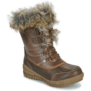 KIMBERFEEL雪地靴女鞋靴子英伦风加绒保暖短筒马丁靴棕色冬季2024