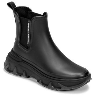 JELLY女鞋 LEMON 雨靴中跟厚底防水防滑短筒切尔西靴黑色四季 新款